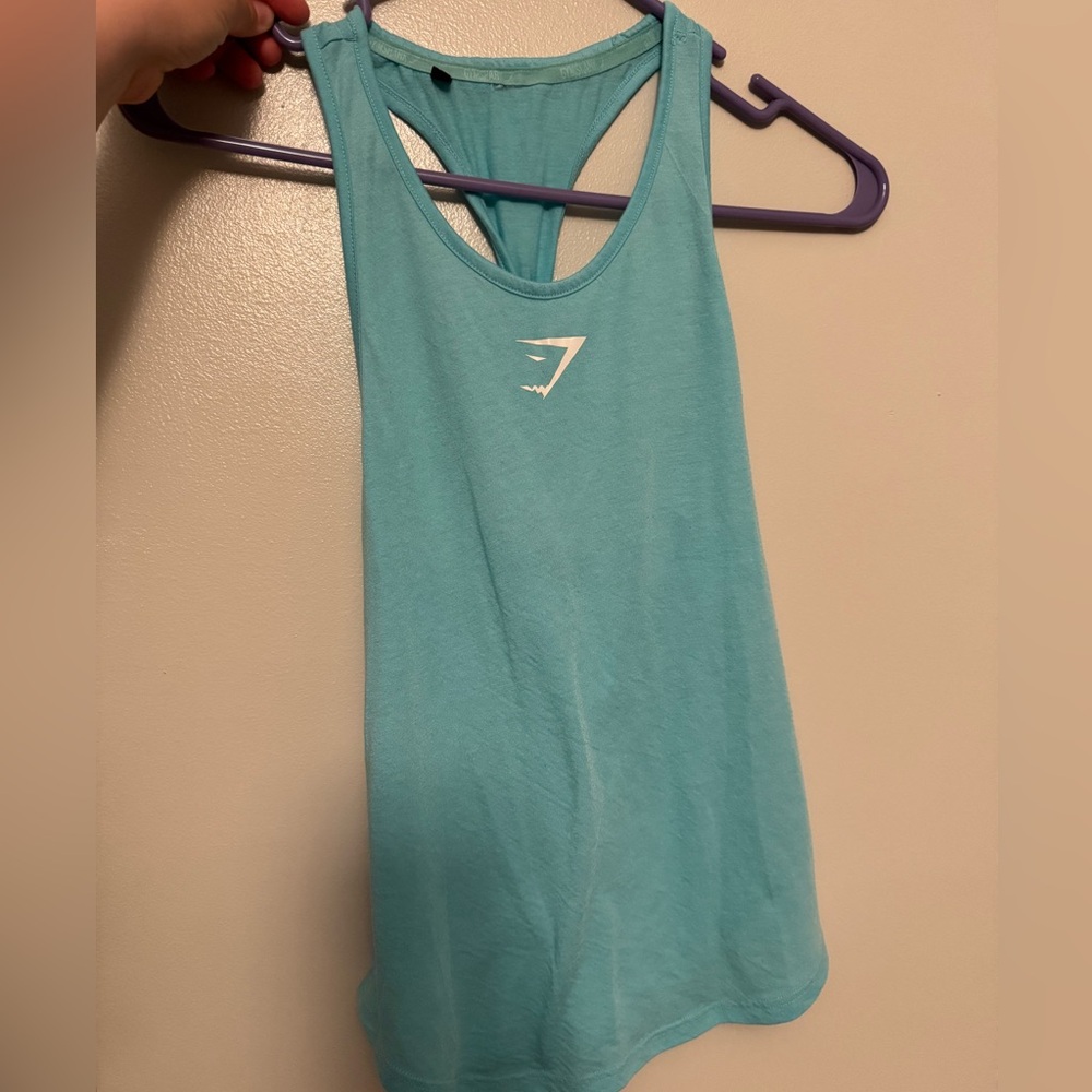 Gymshark Women's Teal Tank Top